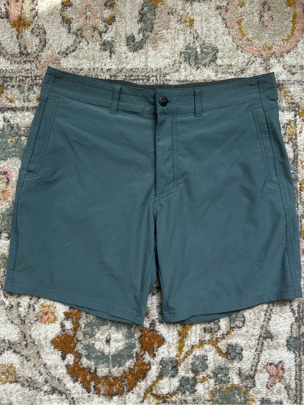 Kuhl Upshift Shorts Mens 35x8 Blue Stretch Water Resistant Quick Dry Performance
